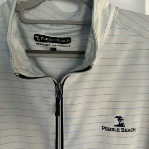 Men’s Pebble Beach long sleeve quarter zipper pull over XXL